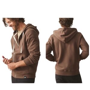 NEW American Giant Men's Midweight Full Zip Hoodie Chestnut Brown 2XL